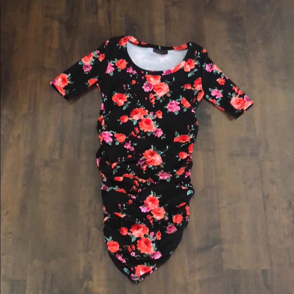 Floral maternity dress